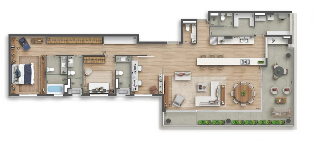Apartamento, 3 quartos, 194 m² - Foto 12