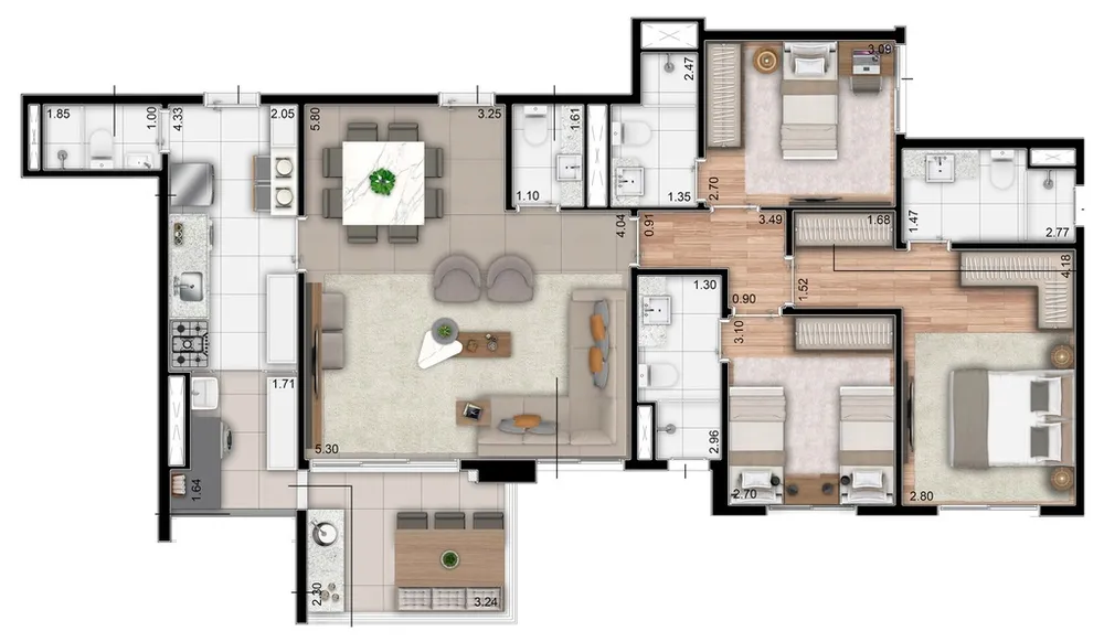 Apartamento, 3 quartos, 88 m² - Foto 15