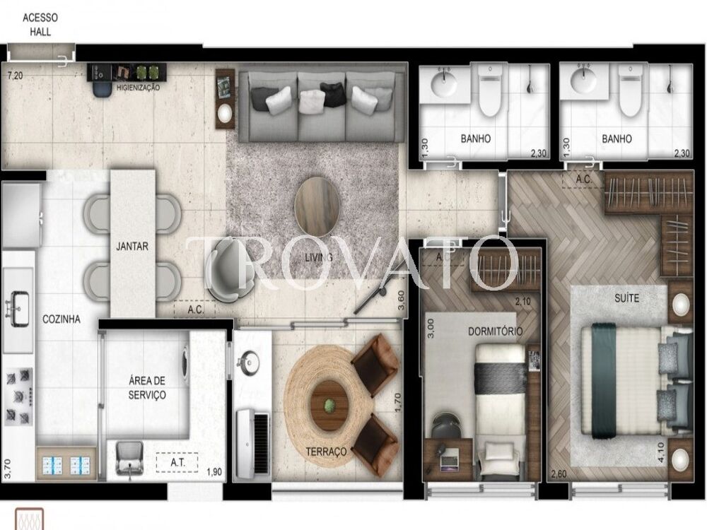 Apartamento, 2 quartos, 76 m² - Foto 22