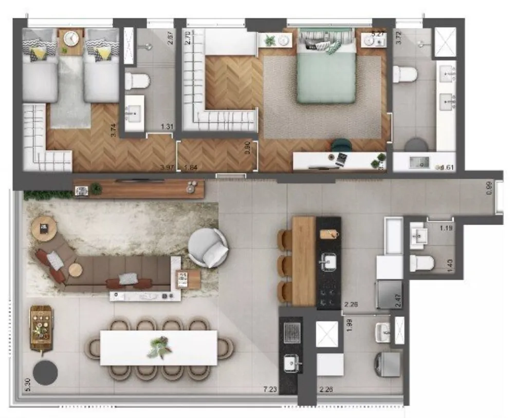 Apartamento, 3 quartos, 111 m² - Foto 12