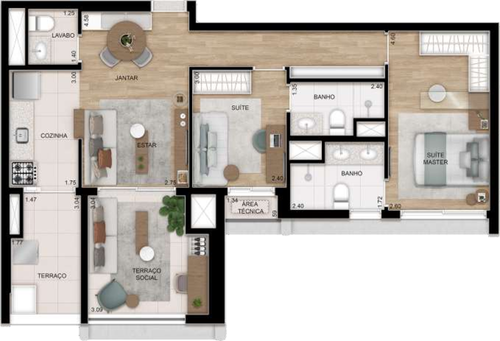 Apartamento, 2 quartos, 80 m² - Foto 35