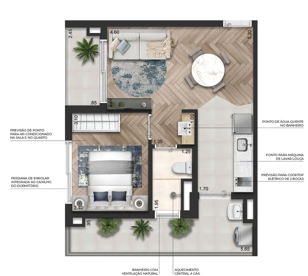 Apartamento, 1 quarto, 58 m² - Foto 16