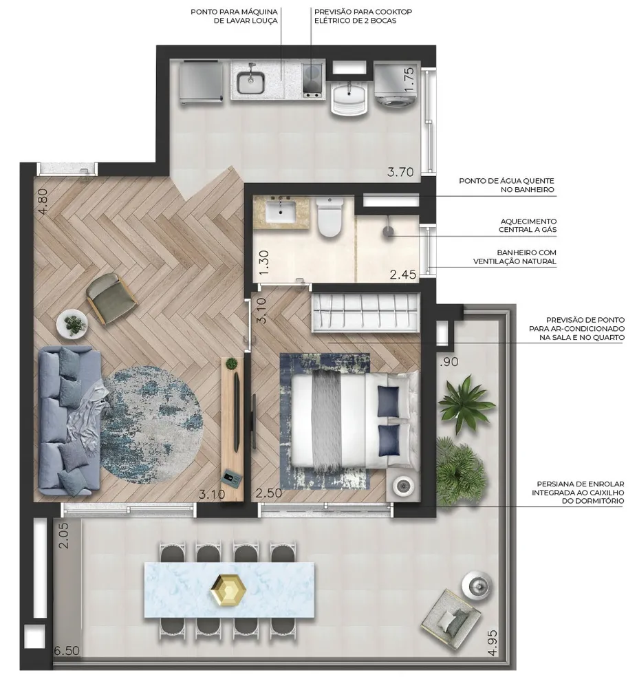 Apartamento, 1 quarto, 58 m² - Foto 18