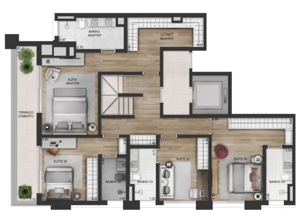 Apartamento, 3 quartos, 366 m² - Foto 12
