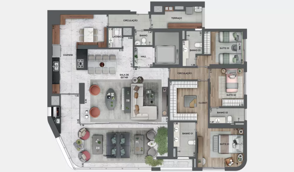 Cobertura, 3 quartos, 213 m² - Foto 34