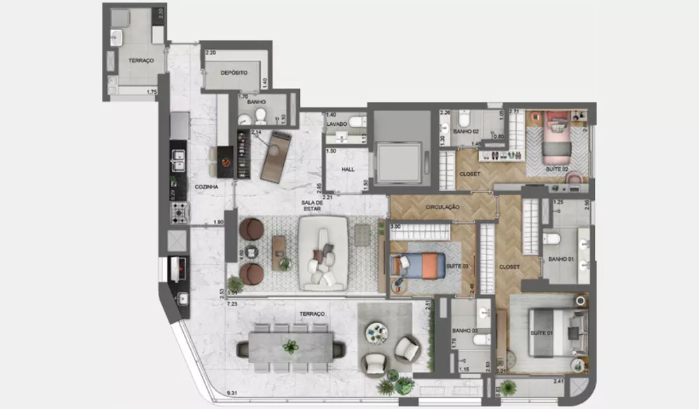 Cobertura, 3 quartos, 213 m² - Foto 31