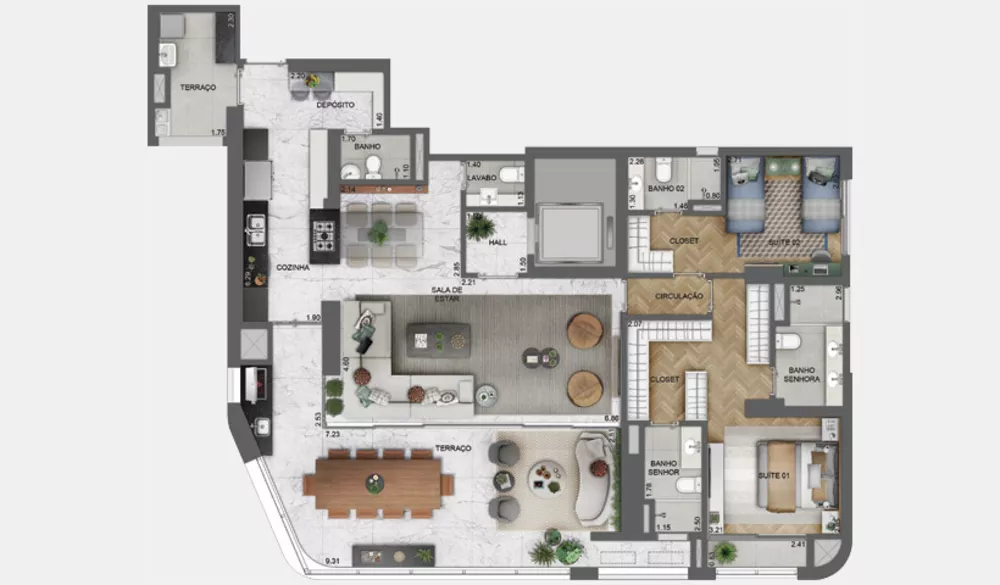 Cobertura, 3 quartos, 213 m² - Foto 32