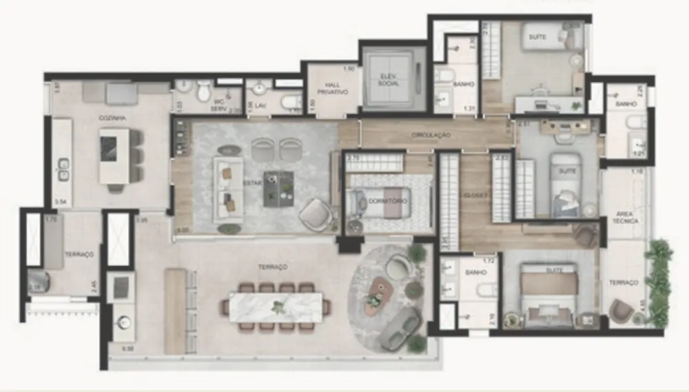 Apartamento, 4 quartos, 156 m² - Foto 6