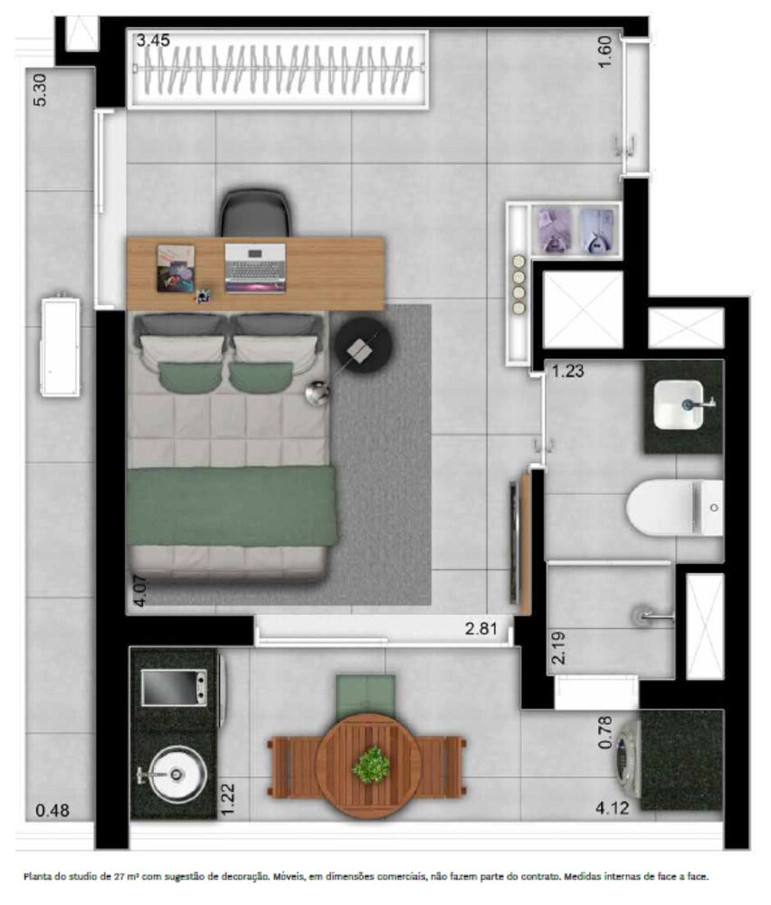 Apartamento, 1 quarto, 17 m² - Foto 10