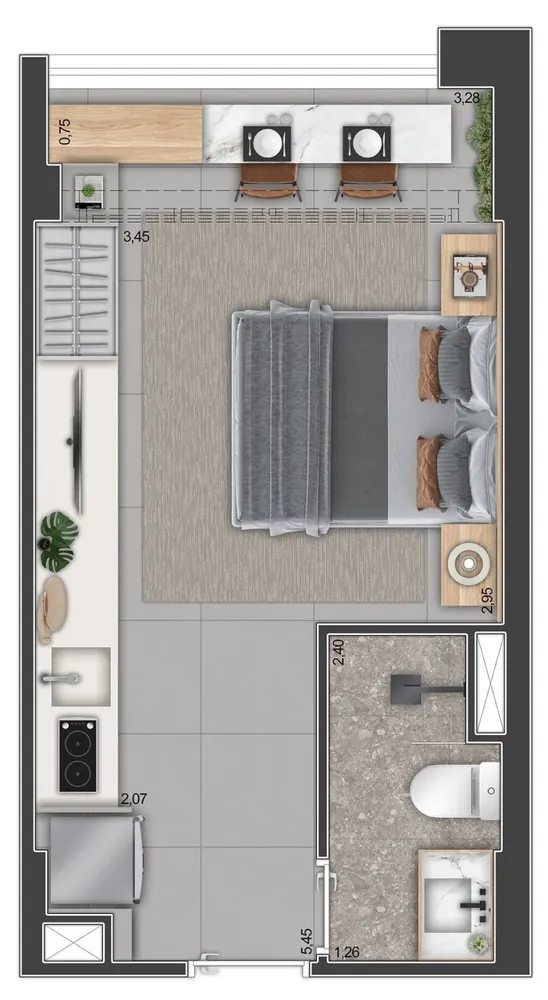 Apartamento, 1 quarto, 24 m² - Foto 45