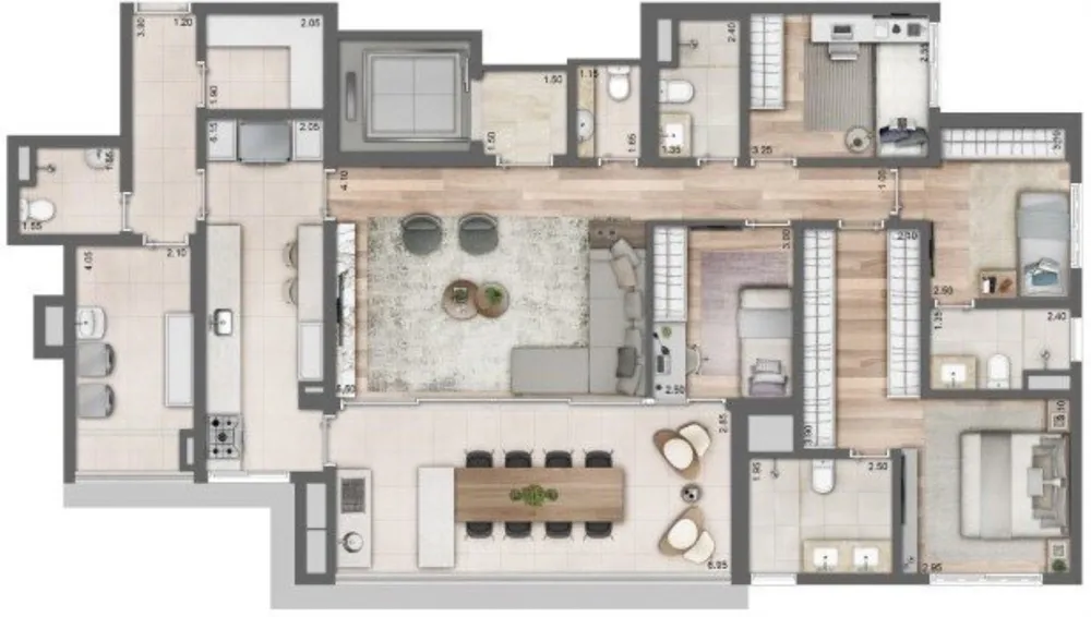 Apartamento, 3 quartos, 206 m² - Foto 24