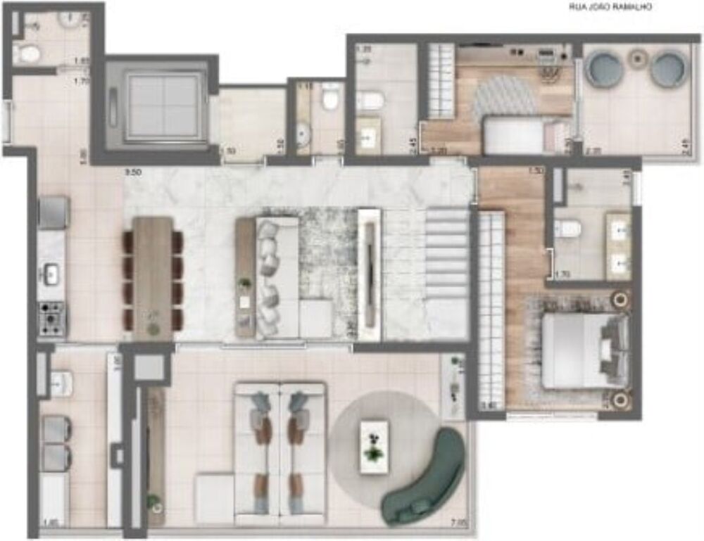 Apartamento, 3 quartos, 206 m² - Foto 7