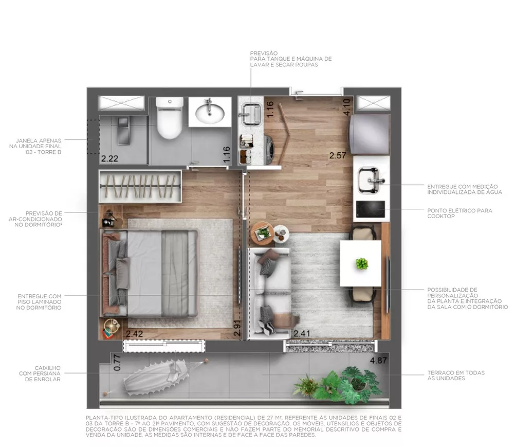 Apartamento à venda com 2 quartos, 35m² - Foto 24