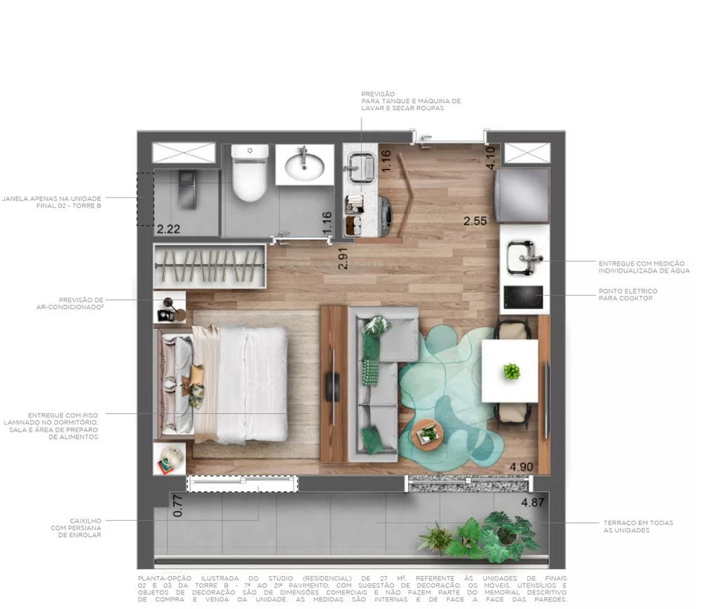 Apartamento à venda com 2 quartos, 35m² - Foto 25