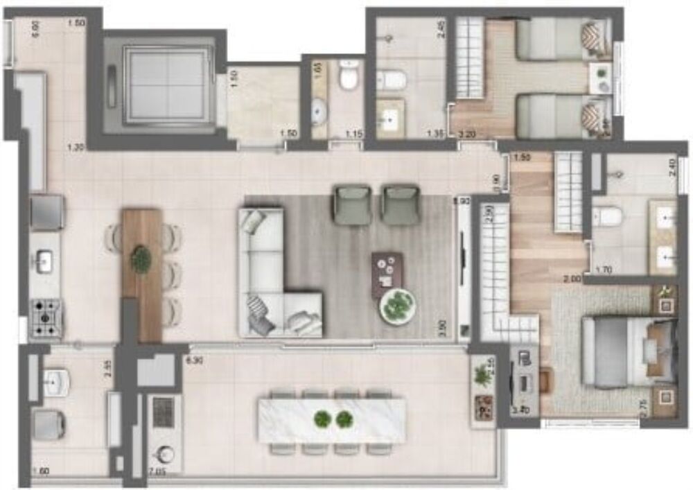Apartamento, 3 quartos, 135 m² - Foto 10