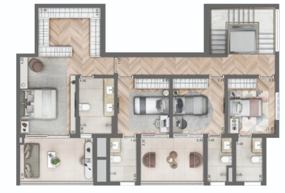 Apartamento, 3 quartos, 135 m² - Foto 11