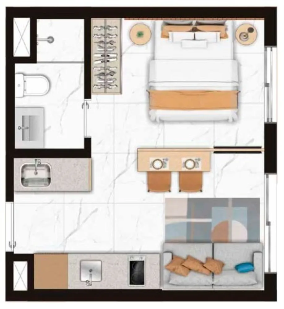 Apartamento, 2 quartos, 40 m² - Foto 15