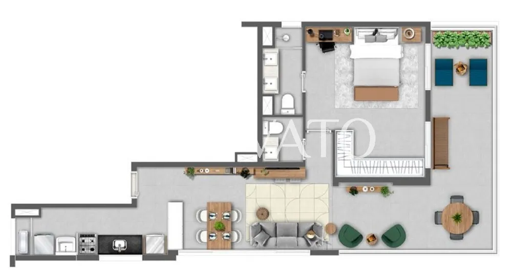 Apartamento, 1 quarto, 85 m² - Foto 6