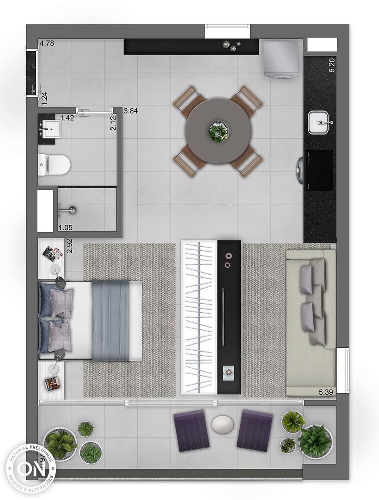 Apartamento, 1 quarto, 17 m² - Foto 20