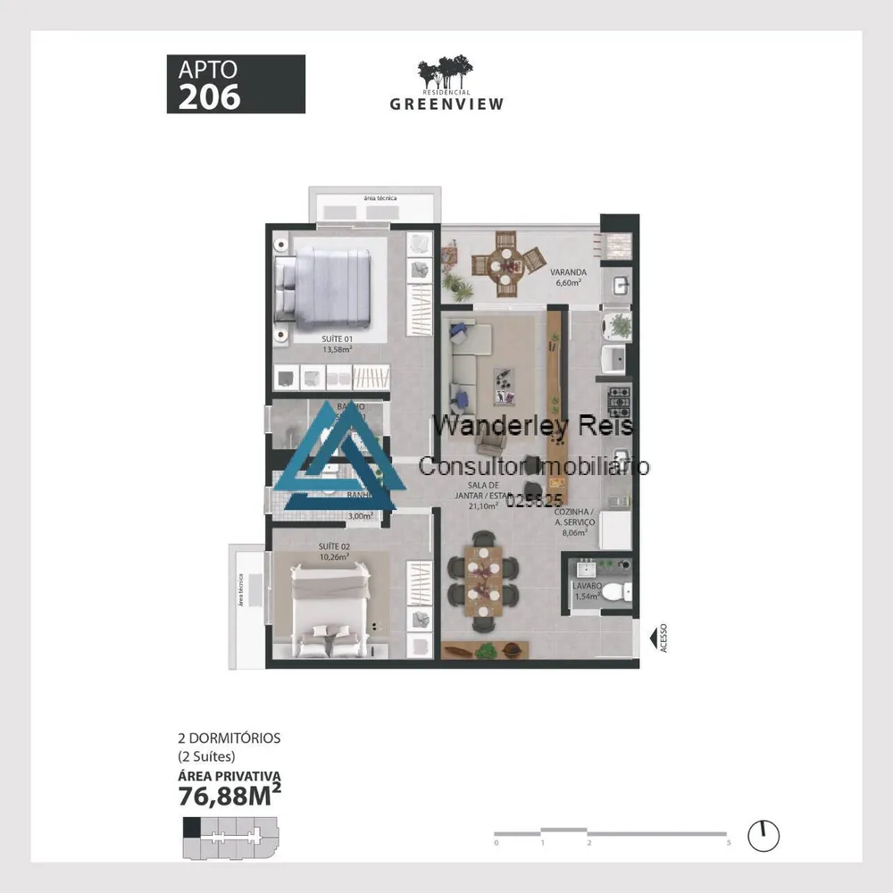 Apartamento, 2 quartos, 68 m² - Foto 15
