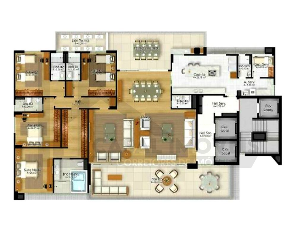 Cobertura à venda com 4 quartos, 302m² - Foto 16