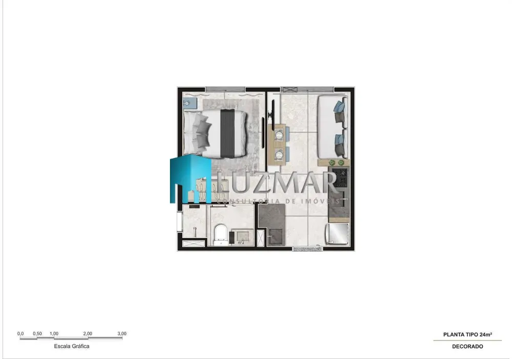 Apartamento, 1 quarto, 24 m² - Foto 4