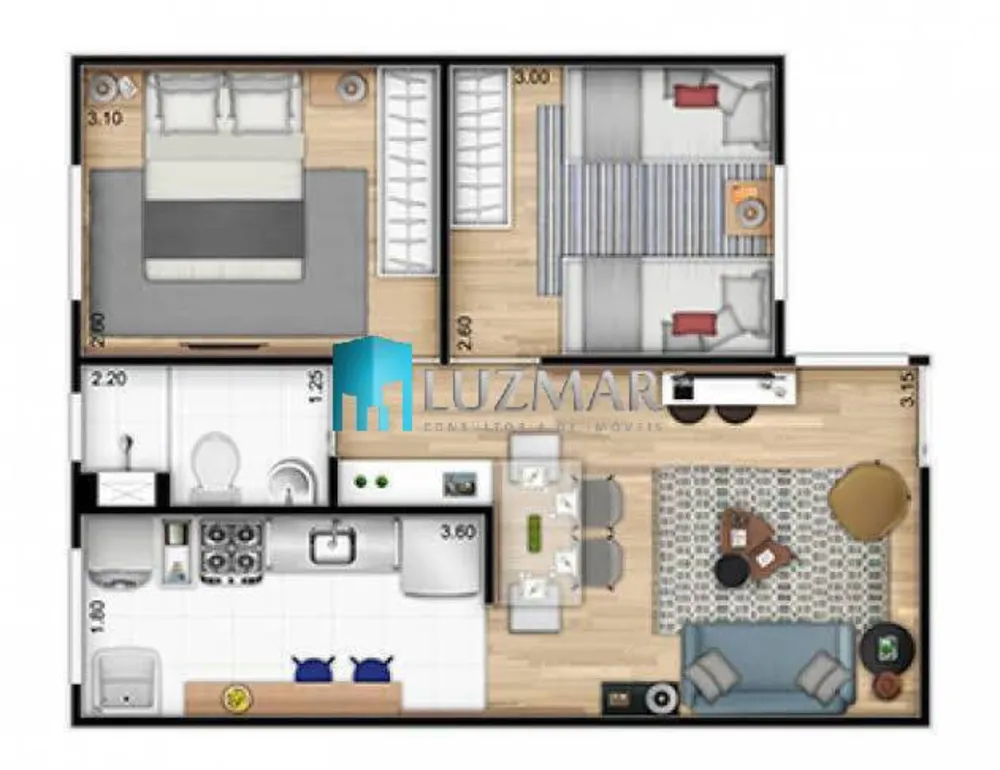 Apartamento, 2 quartos, 43 m² - Foto 16