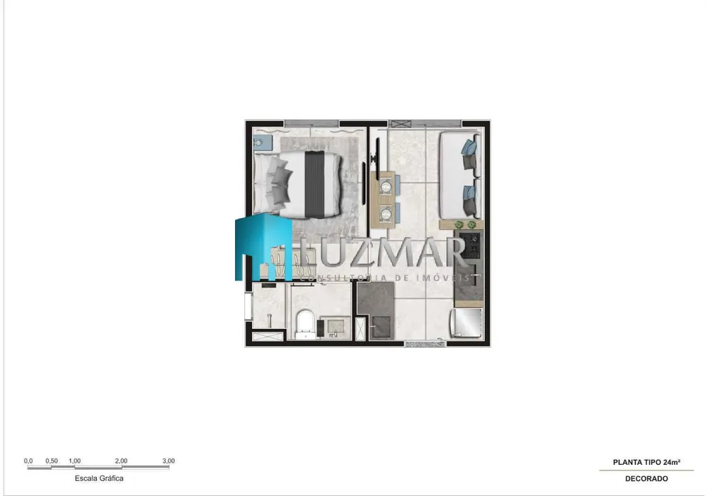 Apartamento, 1 quarto, 24 m² - Foto 6