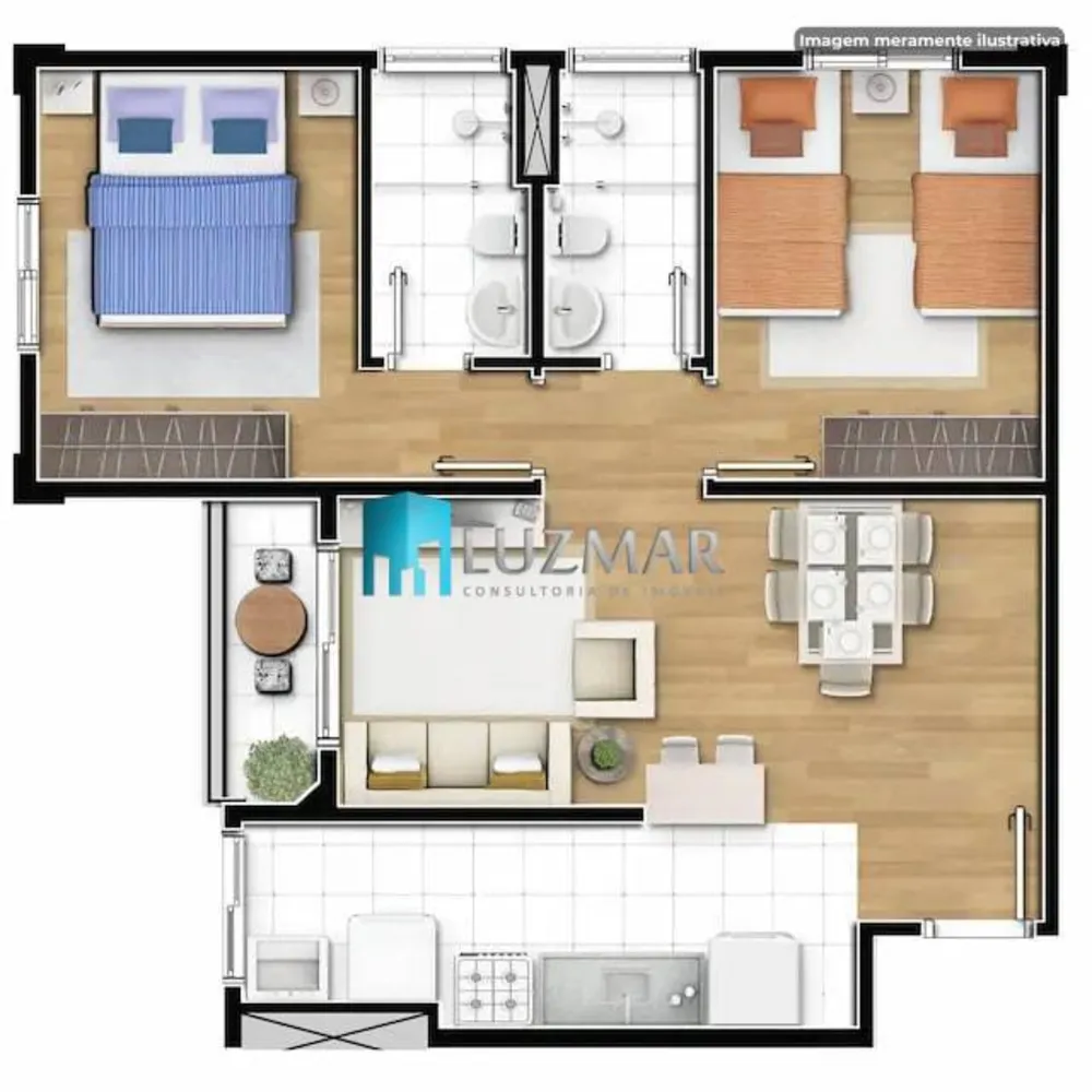 Apartamento, 2 quartos, 55 m² - Foto 9