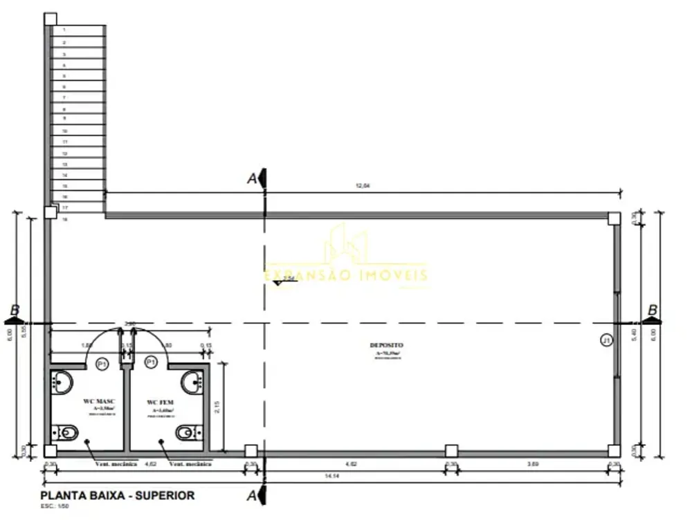 Depósito-Galpão, 314 m² - Foto 3