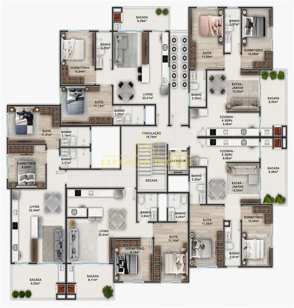 Apartamento, 2 quartos, 71 m² - Foto 4