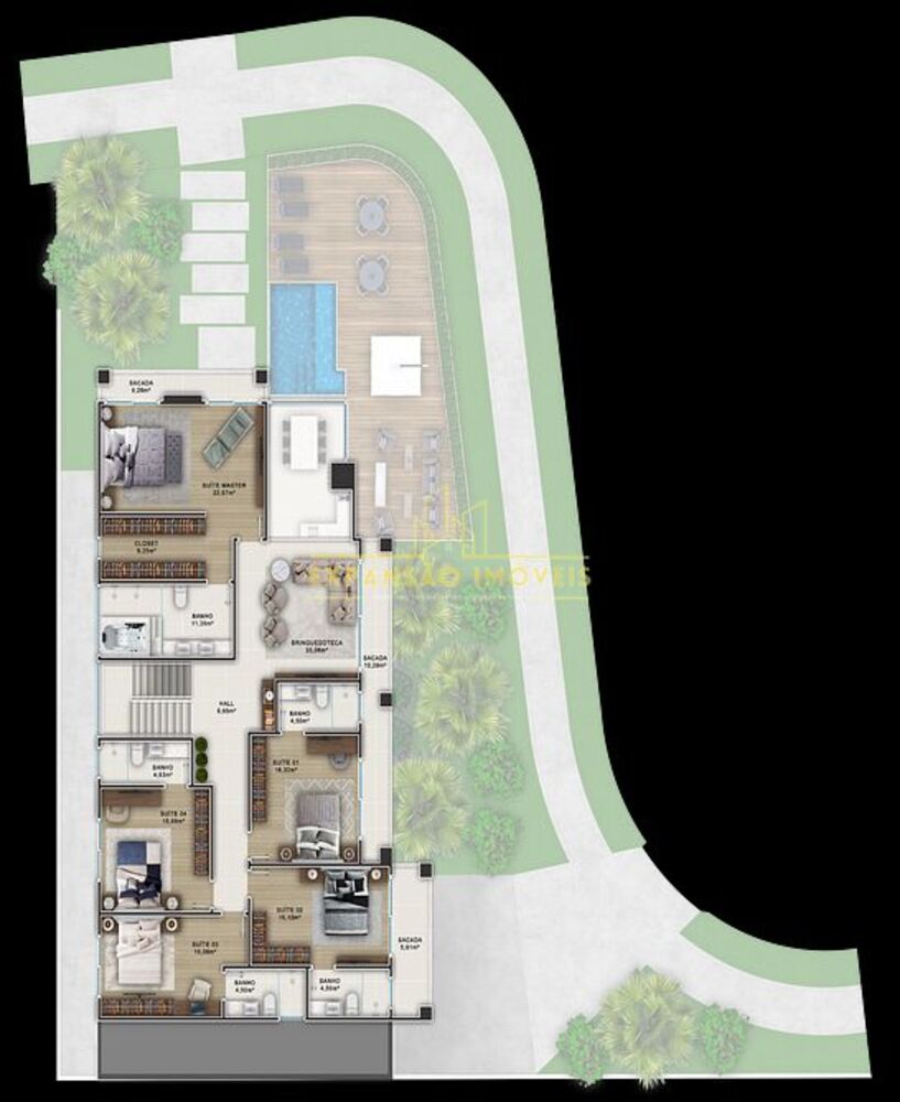 Casa à venda com 5 quartos, 457m² - Foto 1