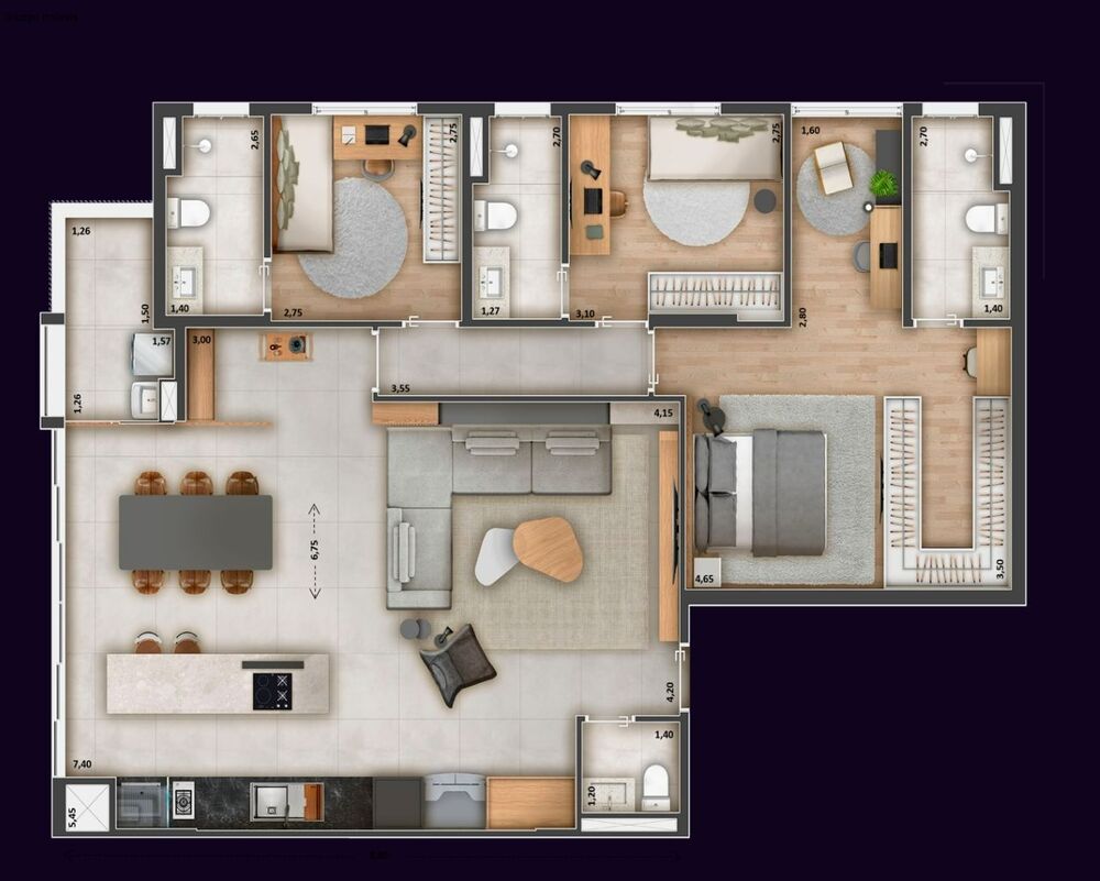 Apartamento, 3 quartos, 83 m² - Foto 12