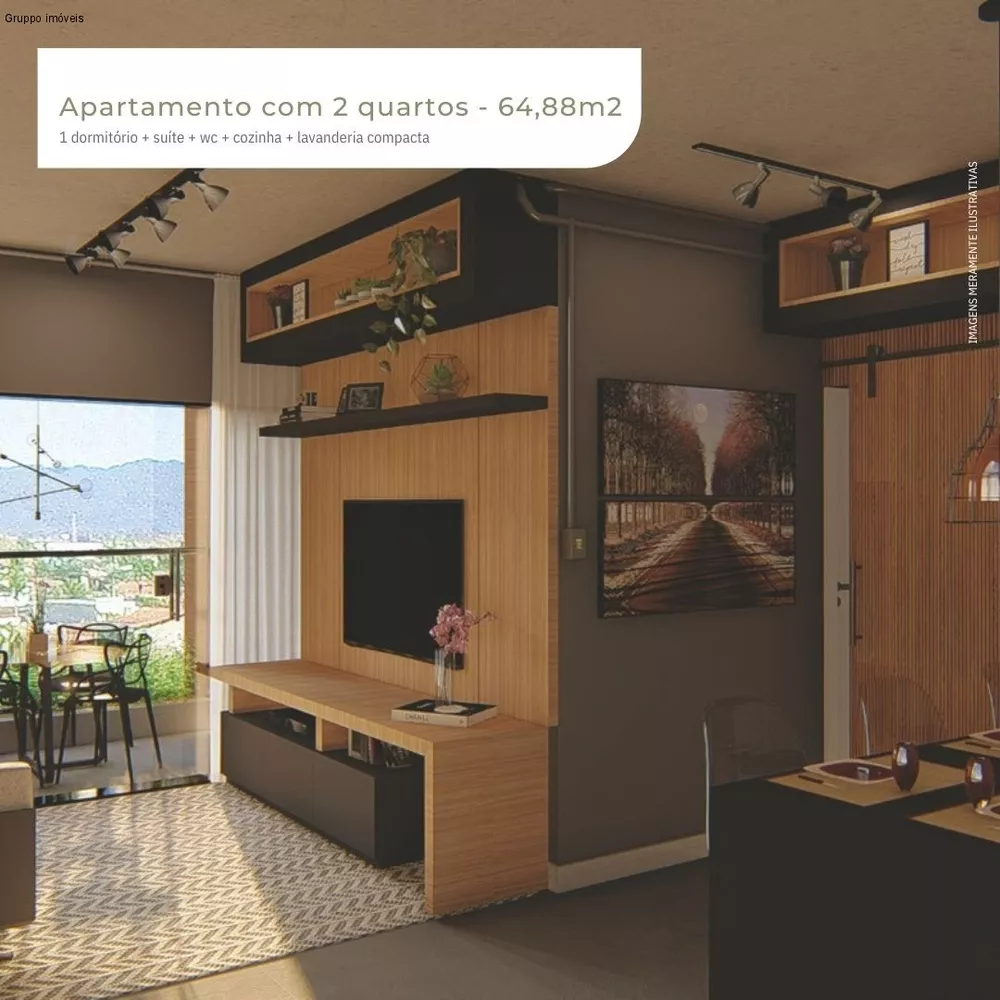 Apartamento à venda com 2 quartos, 64m² - Foto 1