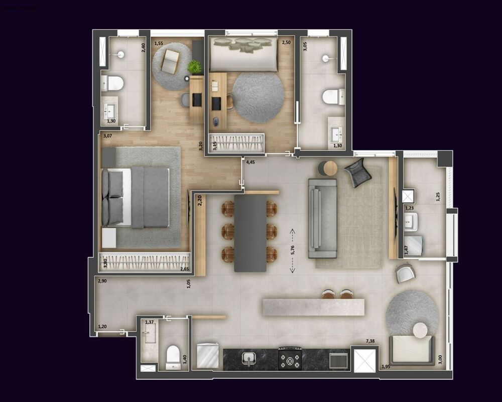 Apartamento, 2 quartos, 83 m² - Foto 19