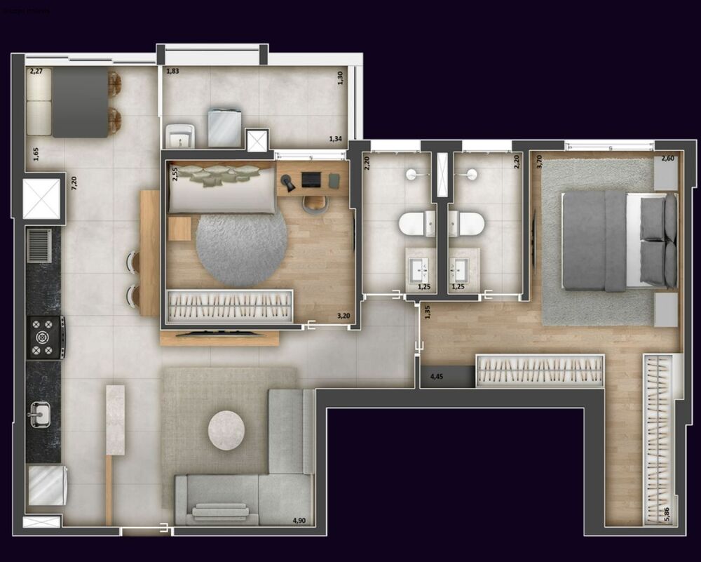 Apartamento, 2 quartos, 83 m² - Foto 21