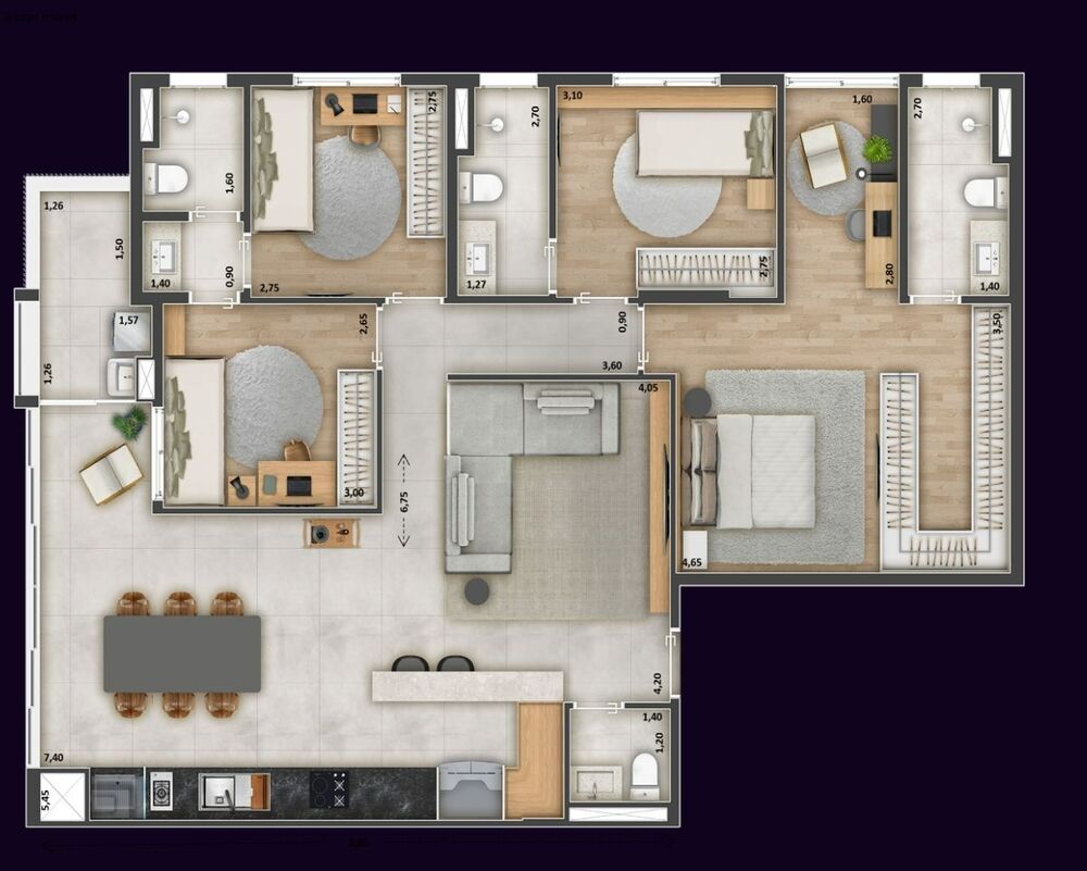Apartamento à venda com 2 quartos, 99m² - Foto 12