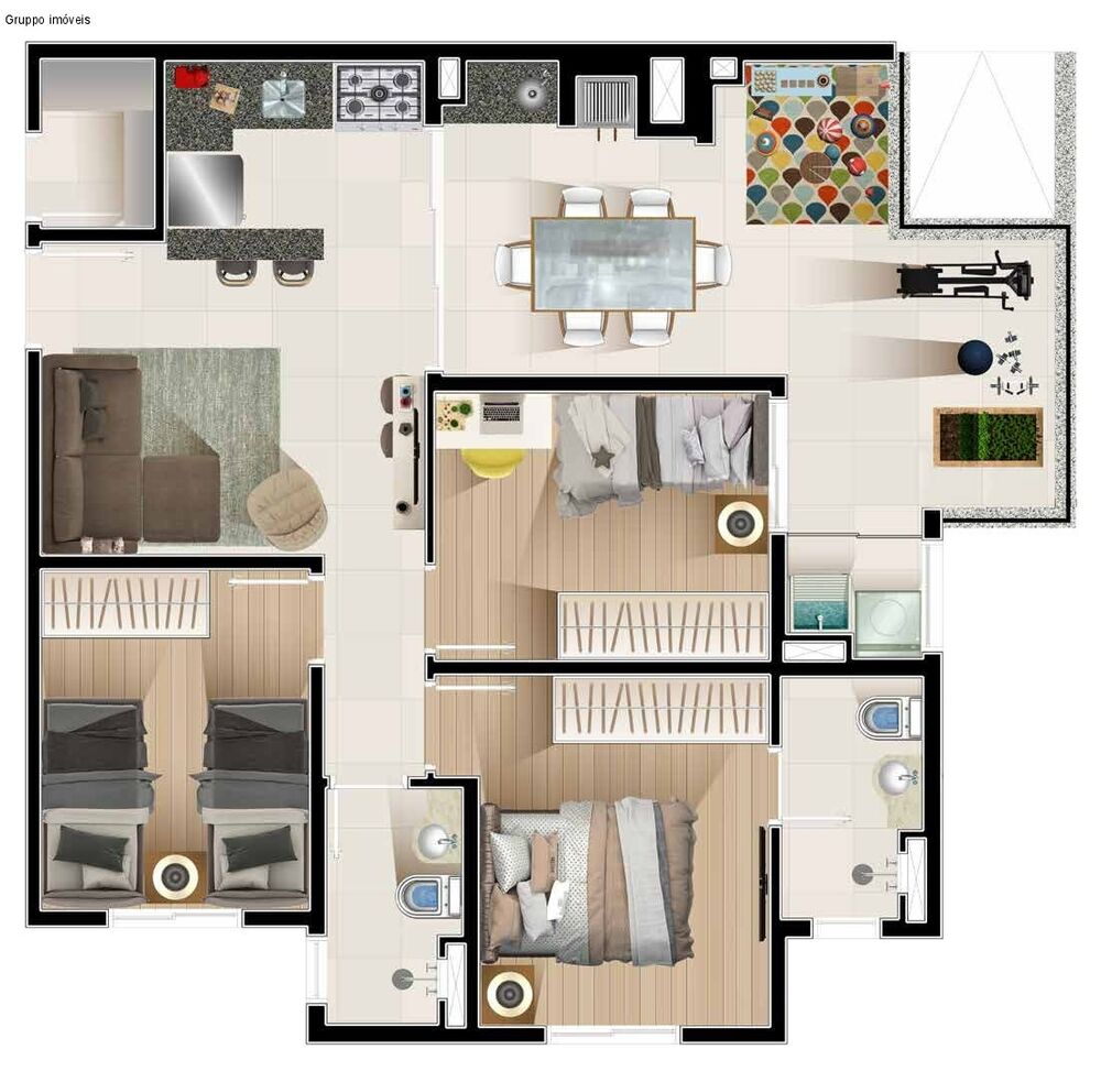 Apartamento, 3 quartos, 73 m² - Foto 8