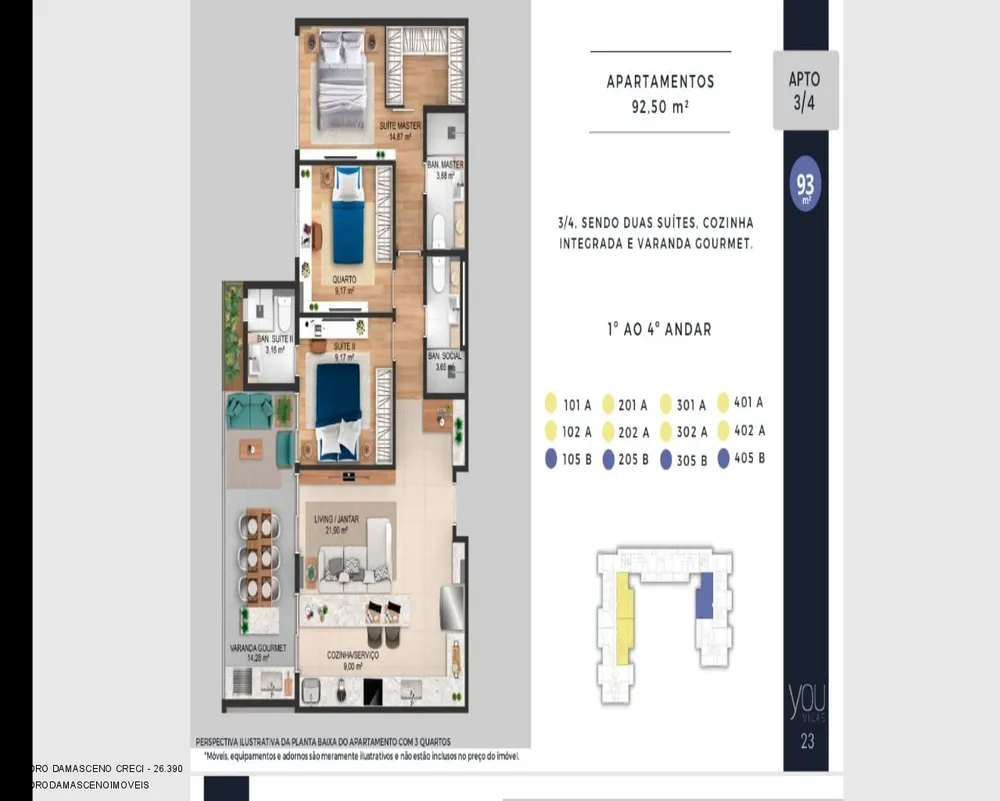Apartamento, 3 quartos, 68 m² - Foto 9
