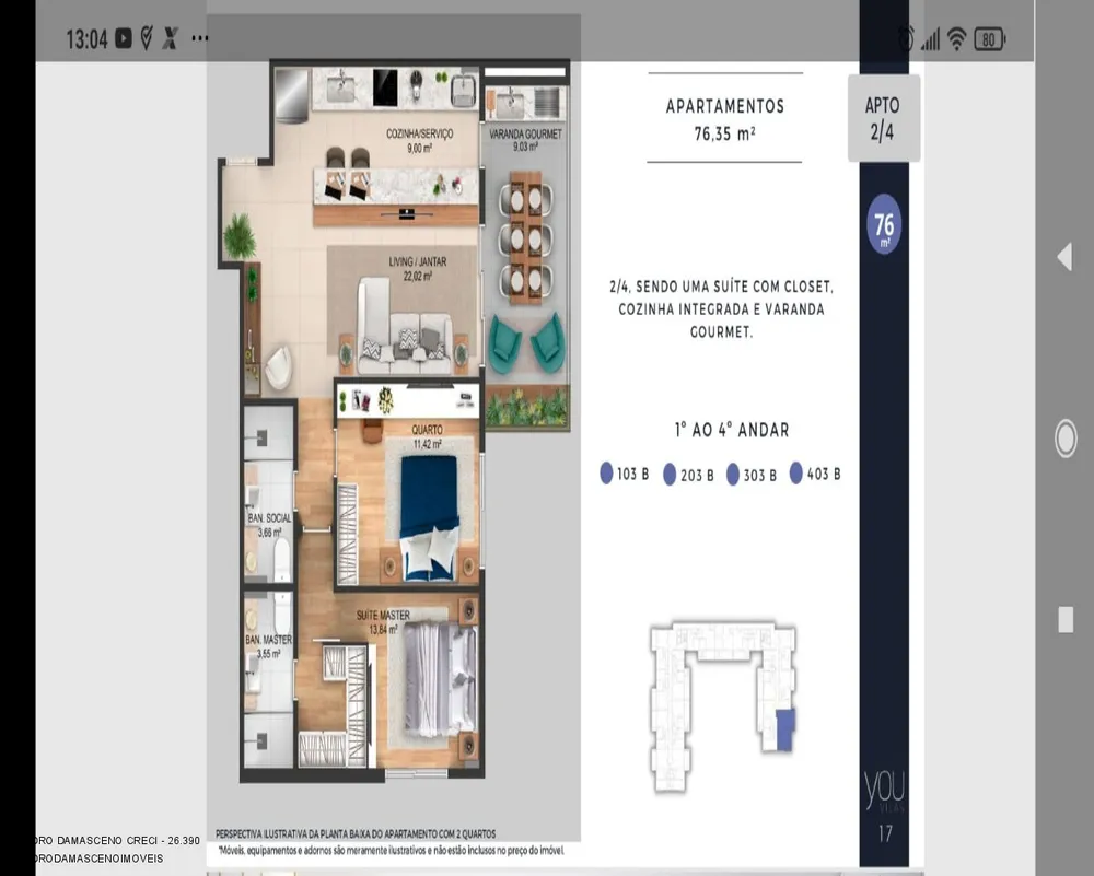 Apartamento, 3 quartos, 68 m² - Foto 6