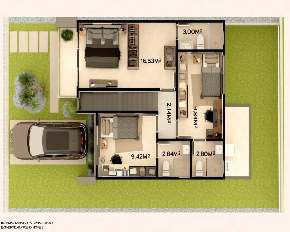 Casa, 4 quartos, 123 m² - Foto 3