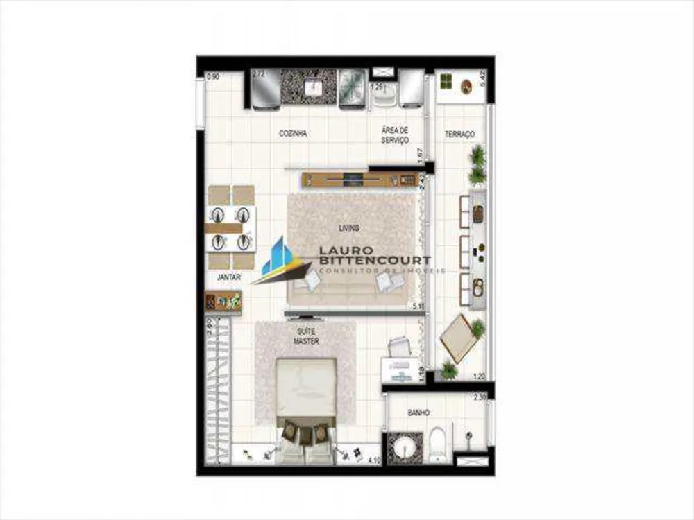 Apartamento, 1 quarto, 49 m² - Foto 12