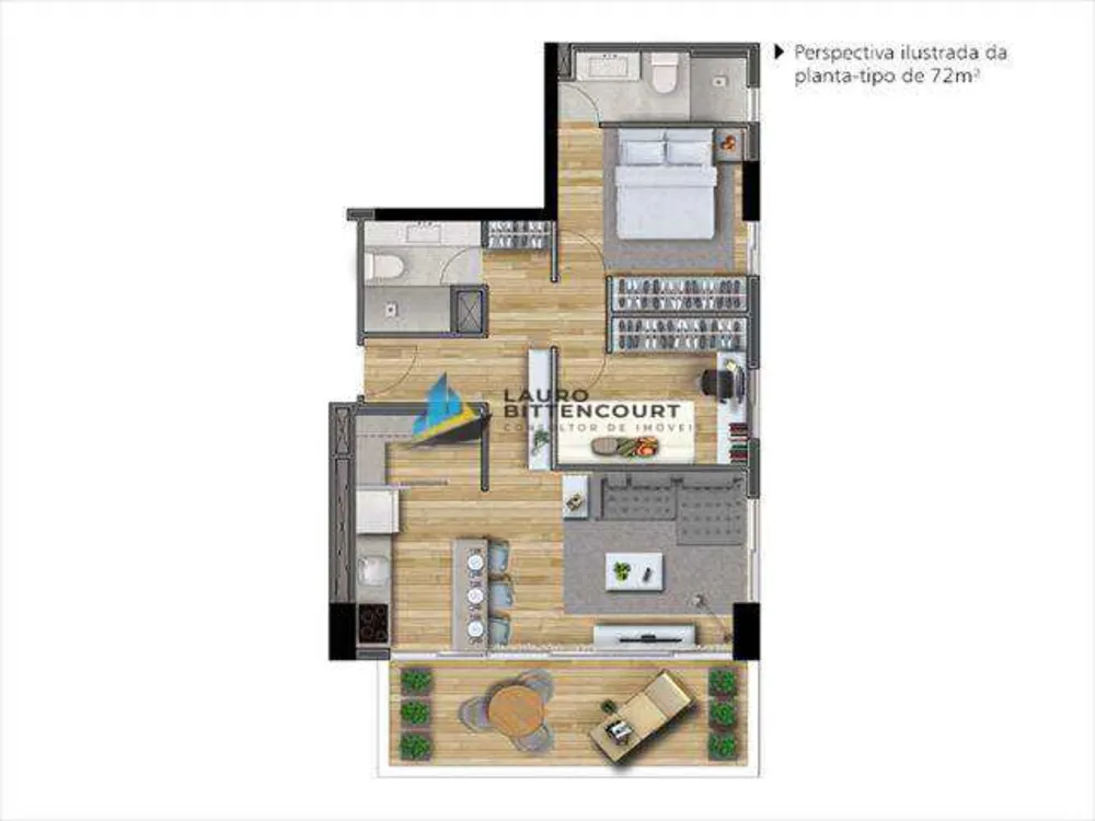 Apartamento, 2 quartos, 6991 m² - Foto 5