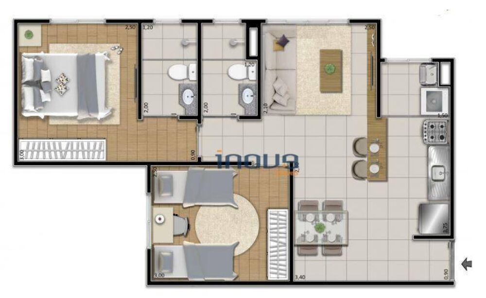 Apartamento, 2 quartos, 41 m² - Foto 15