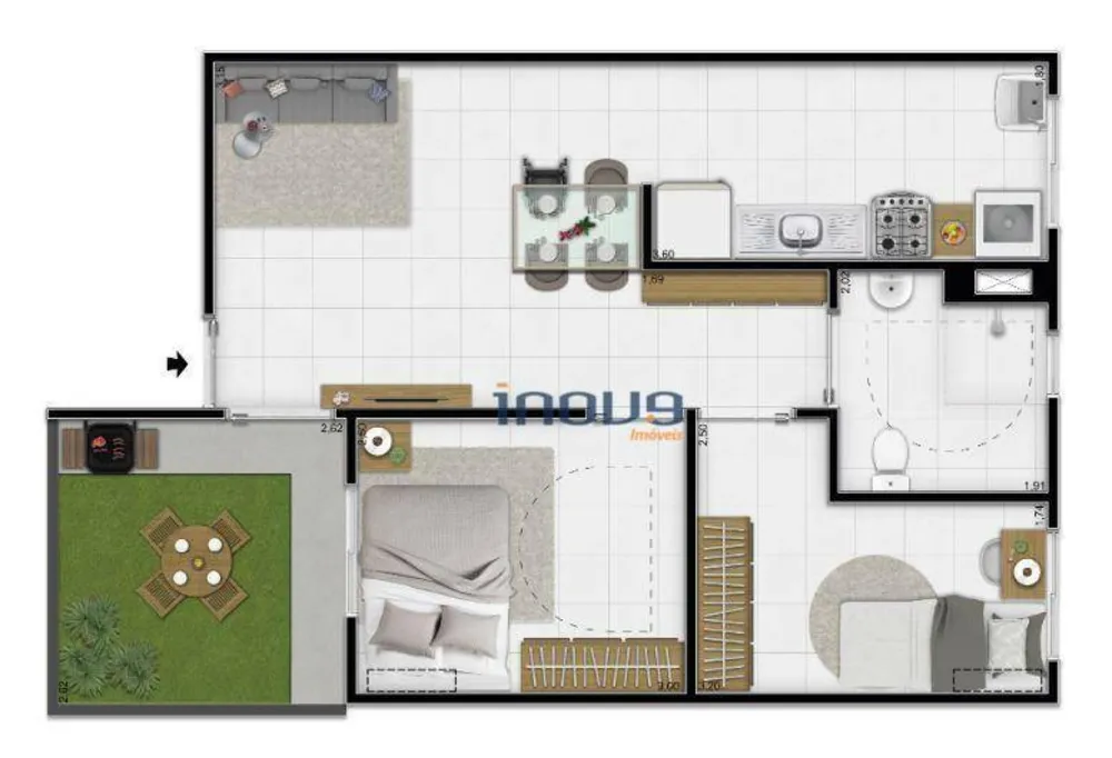Apartamento, 2 quartos, 42 m² - Foto 15