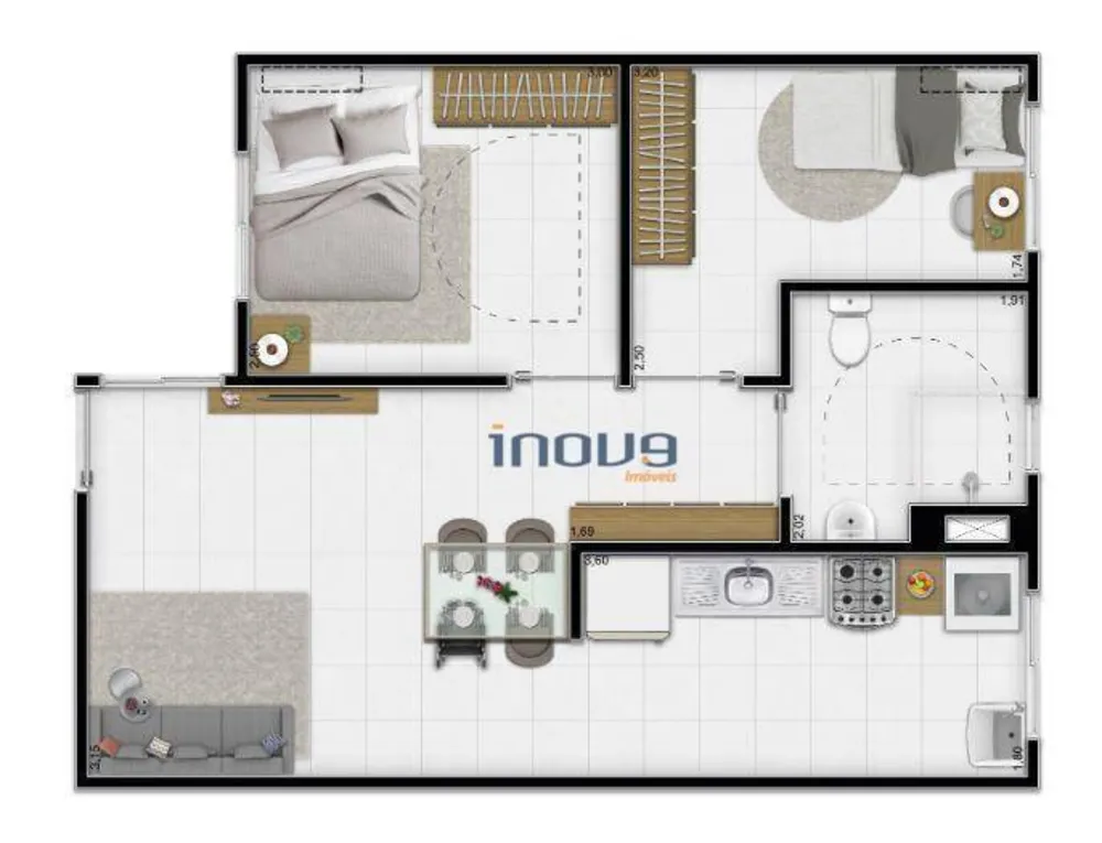 Apartamento, 2 quartos, 42 m² - Foto 14