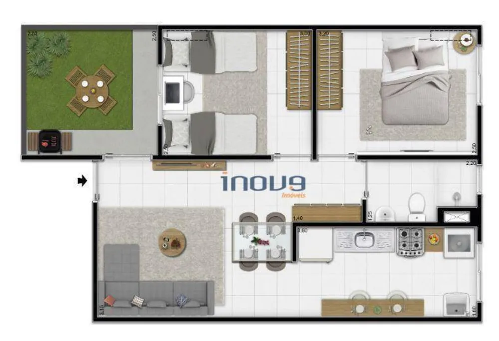 Apartamento, 2 quartos, 42 m² - Foto 13
