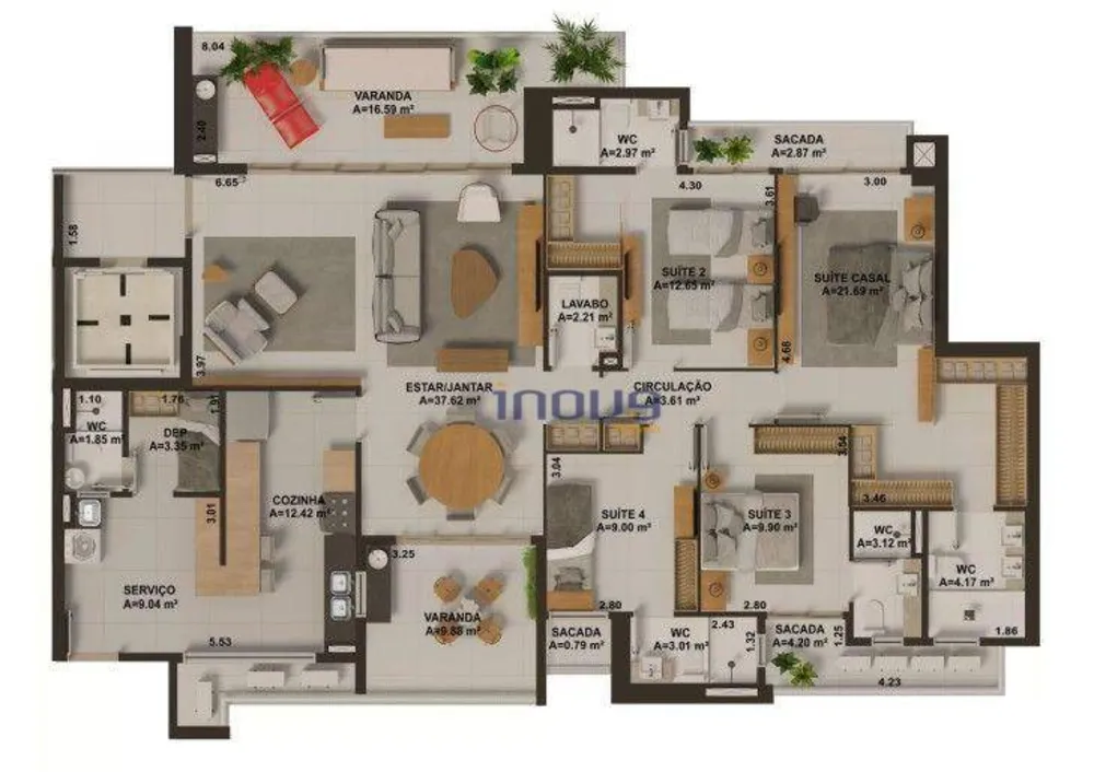 Apartamento, 3 quartos, 101 m² - Foto 10