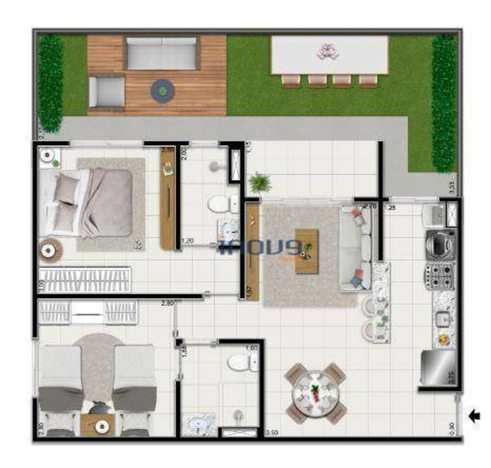 Apartamento, 2 quartos, 50 m² - Foto 16