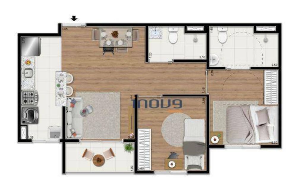 Apartamento, 2 quartos, 50 m² - Foto 21